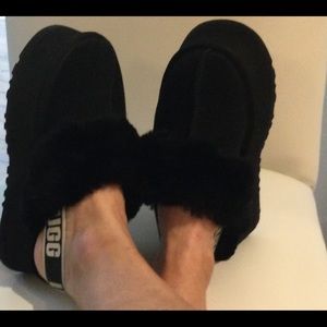 Ugg funkette suede platform slipper slide 6